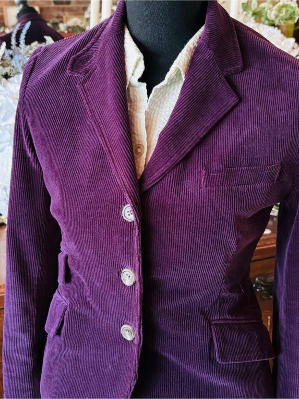 Ralph Lauren Plum Corduroy Blazer - Picture 4 of 4